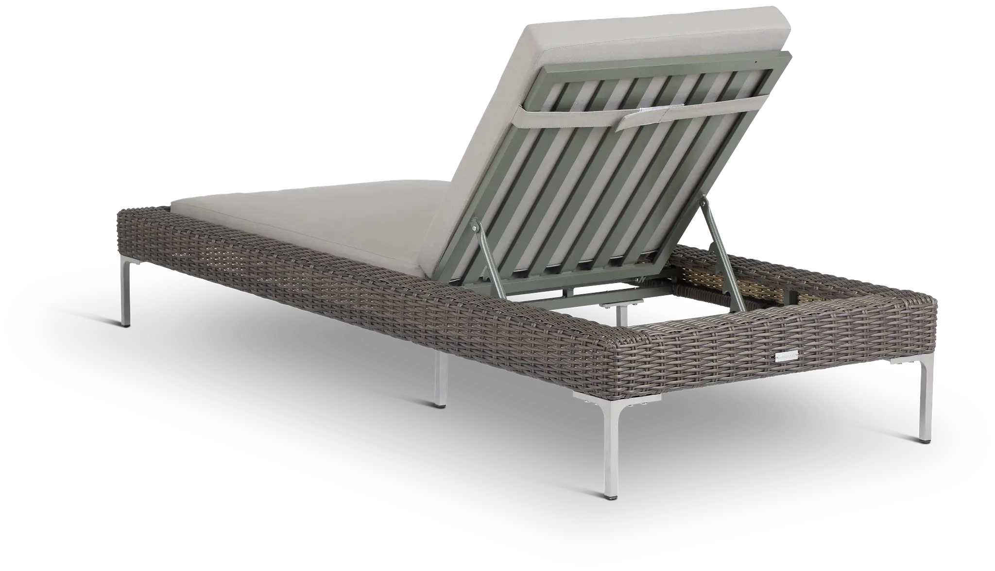 Tulum Gray Woven Cushioned Chaise Tulum Gray Woven Cushioned Chaise