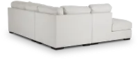 Veronica White Down Left Bumper Sectional