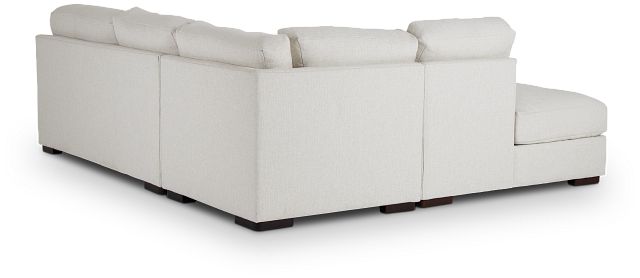Veronica White Down Left Bumper Sectional
