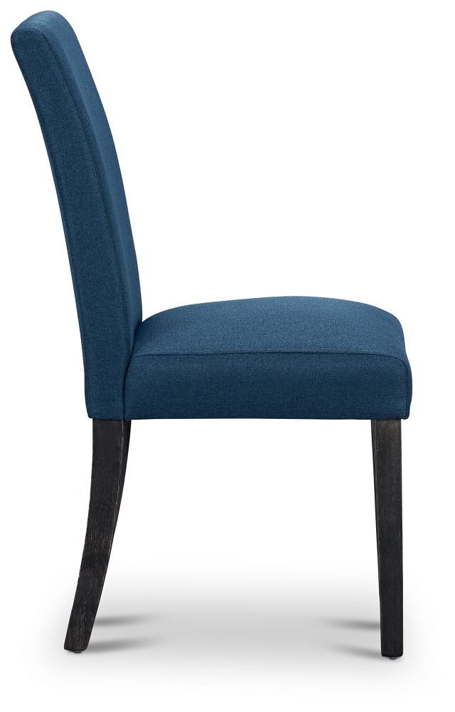 Dublin Navy Dark Tone Upholstered Side Chair