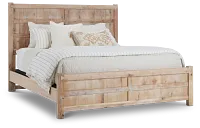Salt Lake Light Tone Panel Bed