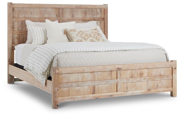 Salt Lake Light Tone Panel Bed