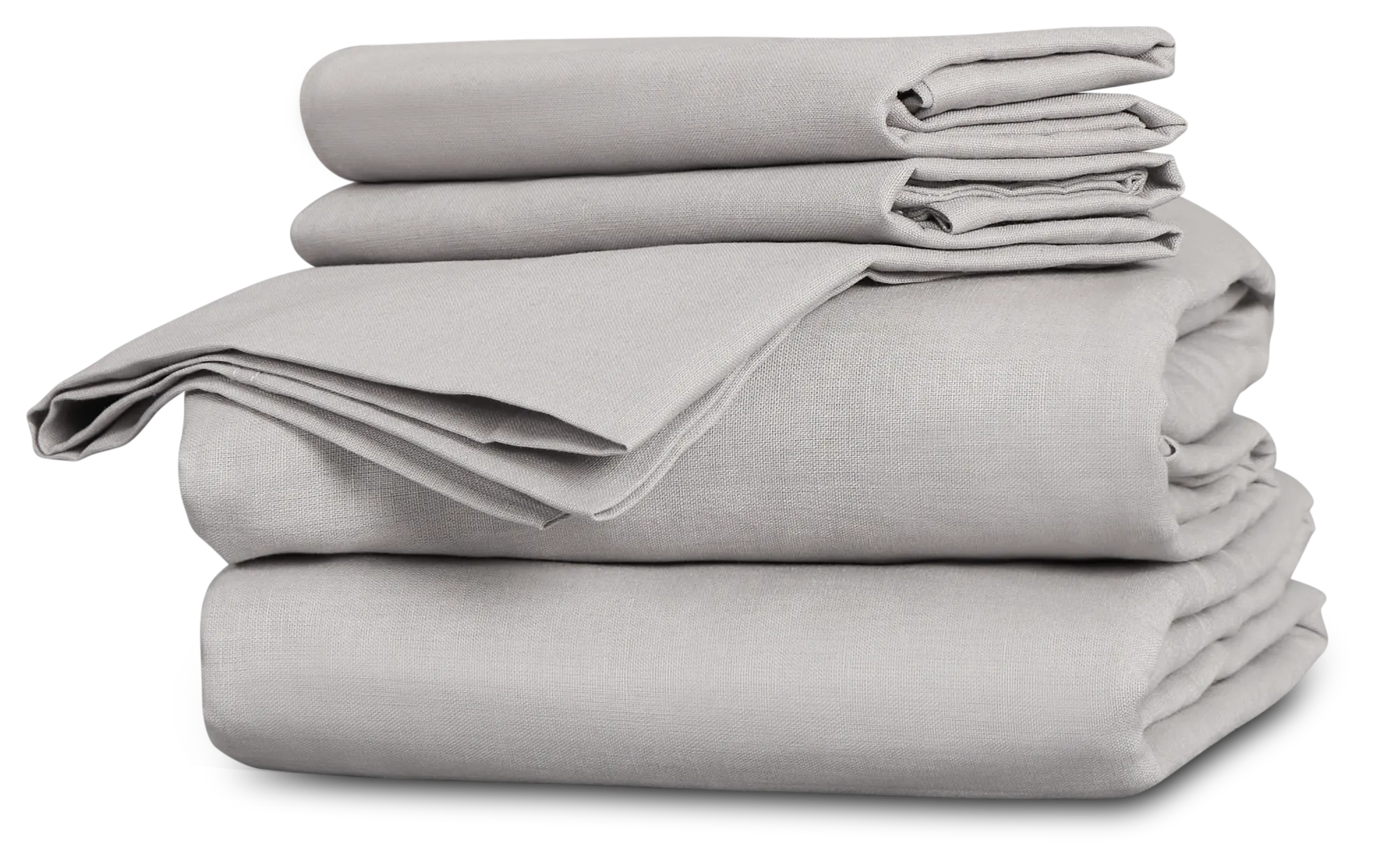 Rest & Renew Linen Blend Gray Sheet Set