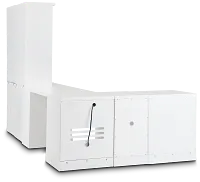 Newport White 5 Piece L Desk