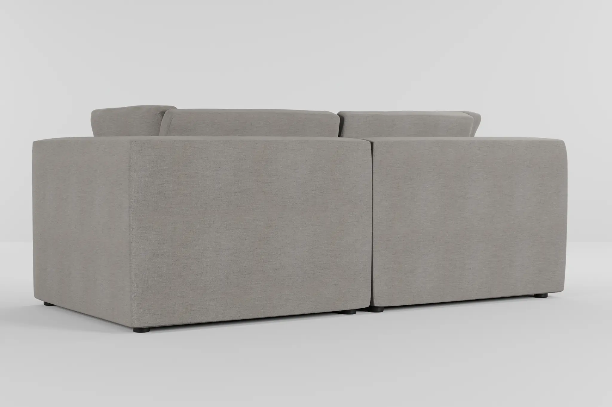 Destin Maguire Pewter Fabric 2-piece Modular Sofa Destin Maguire Pewter Fabric 2-piece Modular Sofa