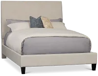 Lucy Taupe Uph Platform Bed