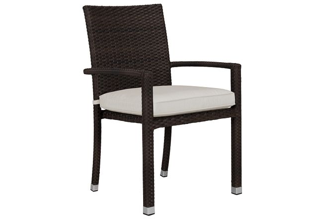 Zen White Arm Chair