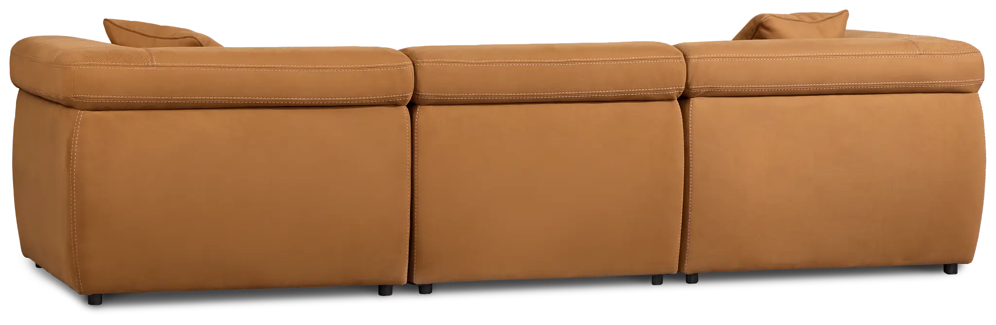 Aria Medium Brown Micro 3-piece Modular Sofa Aria Medium Brown Micro 3-piece Modular Sofa