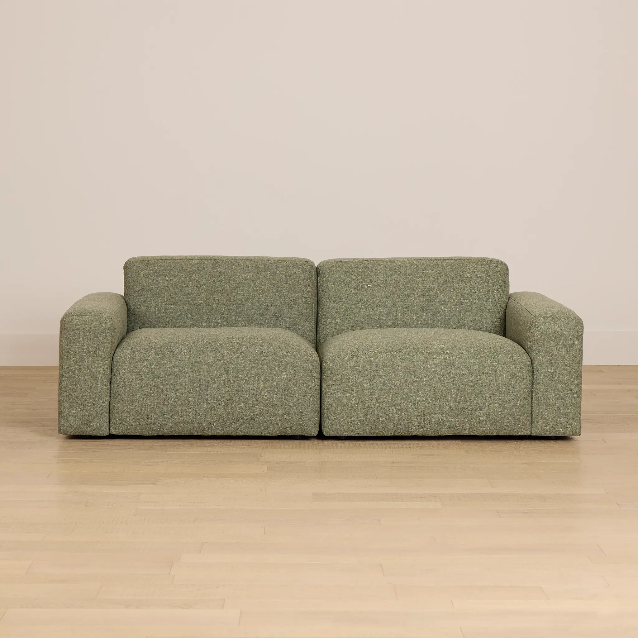 Baylor Green Fabric 2-piece Modular Sofa Baylor Green Fabric 2-piece Modular Sofa