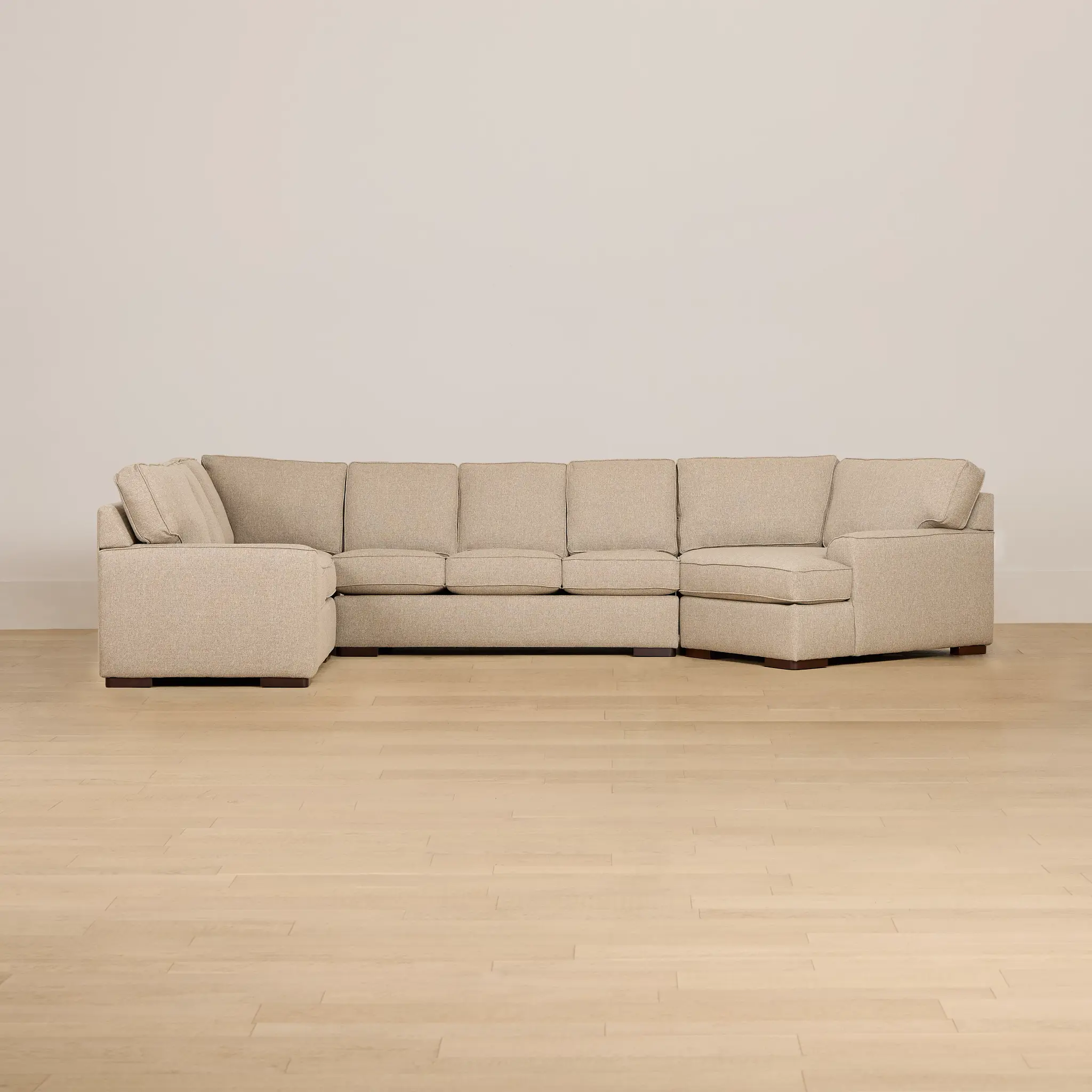 Sinclair Brown Fabric Right Cuddler Cooling Memory Foam Sectional Sinclair Brown Fabric Right Cuddler Cooling Memory Foam Sectional