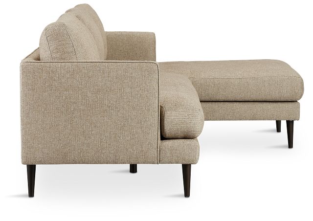 Easton Brown Fabric Right Chaise Sectional