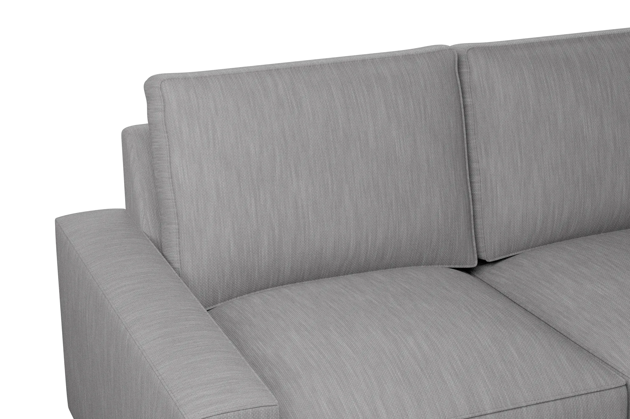 Edgewater Revenue Gray Large Right Chaise Sectional