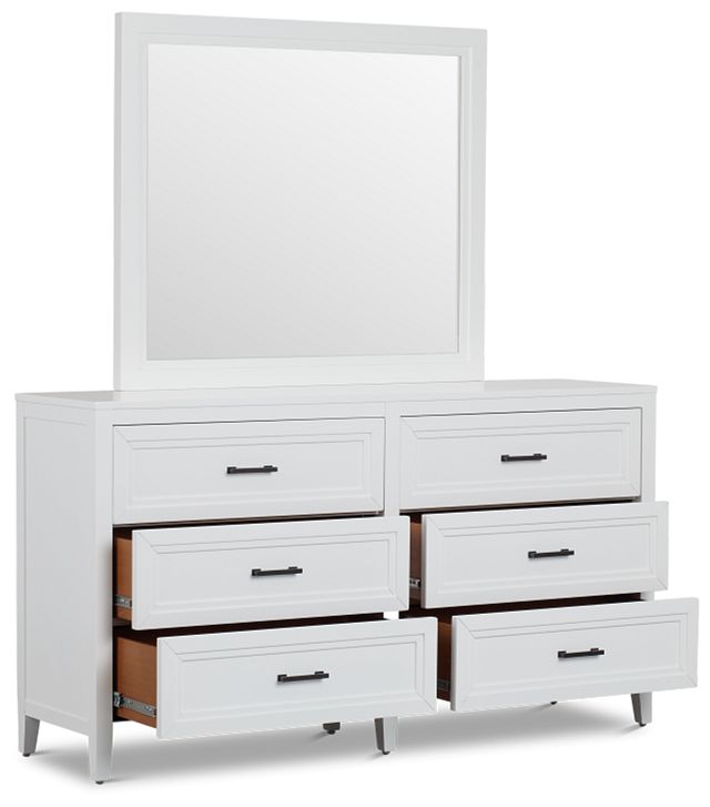 Nantucket White Dresser & Mirror