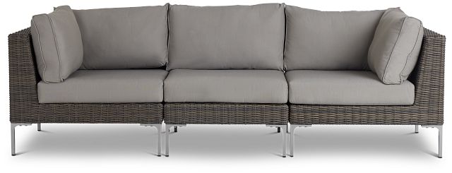 Tulum Gray Woven Modular Sofa (1)