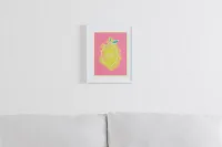 Lemony Multicolored Framed Wall Art