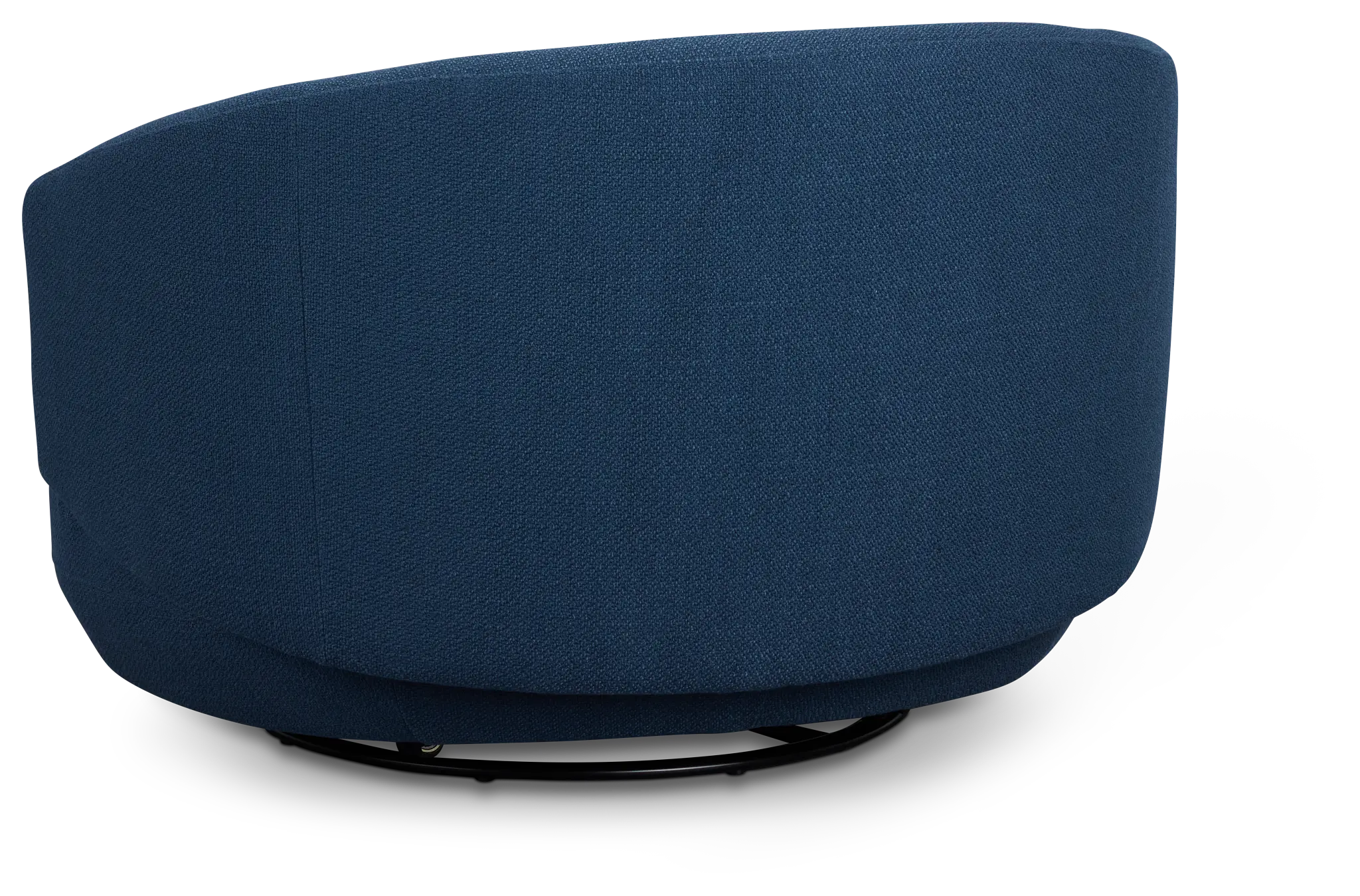 Chrisley Dark Blue Fabric Swivel Accent Chair Chrisley Dark Blue Fabric Swivel Accent Chair