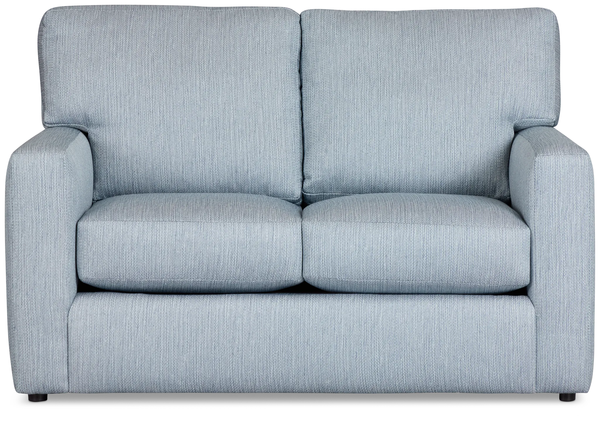 Rhodes Light Blue Fabric Loveseat