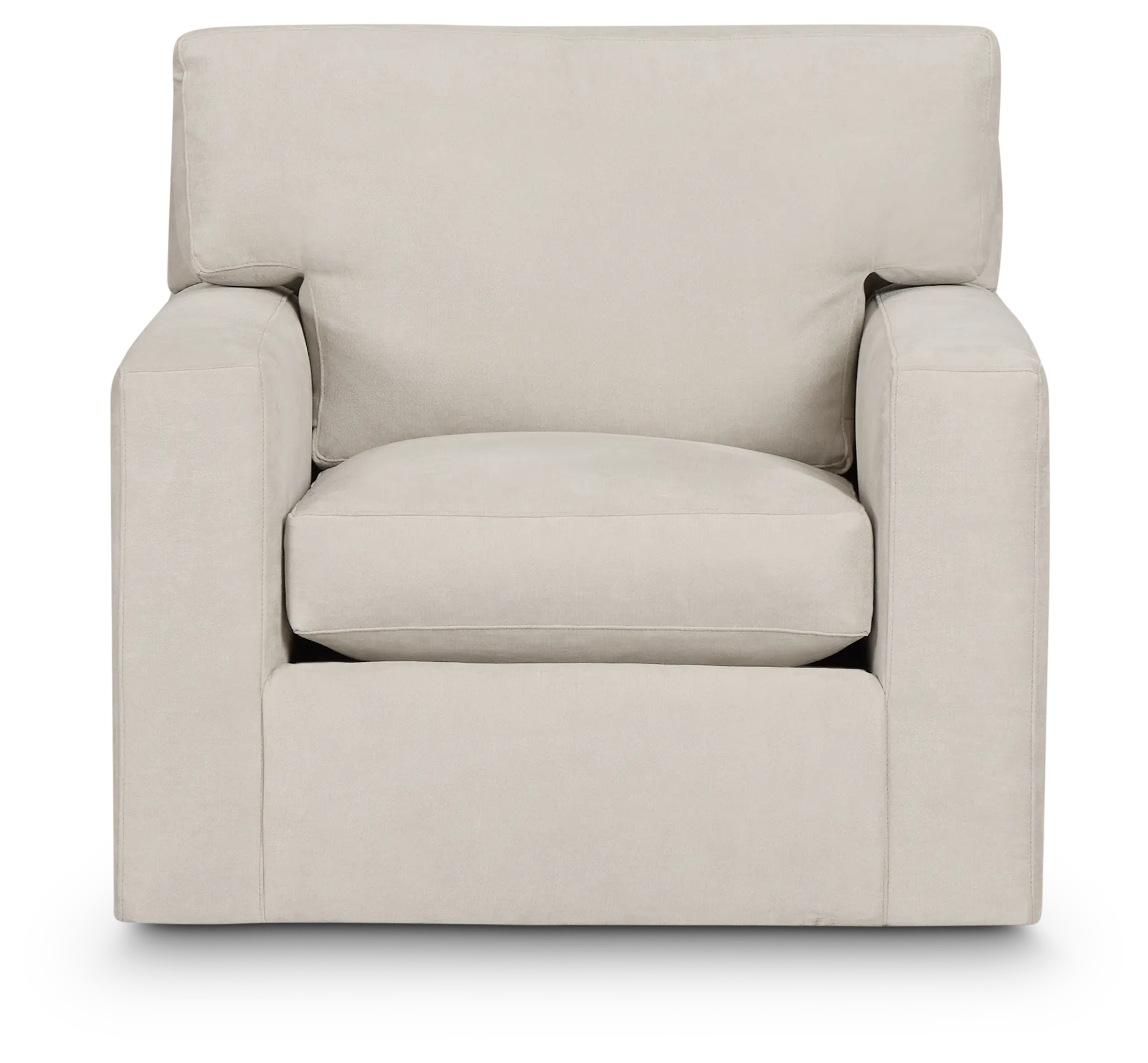 Hudson Gray Fabric Swivel Chair