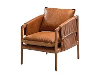 Connor Brown Leather Accent Chair