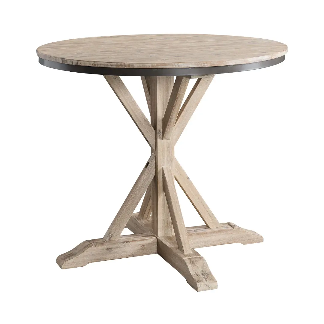 Kellie Light Tone Round High Dining Table Kellie Light Tone Round High Dining Table