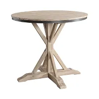 Kellie Light Tone Round High Dining Table