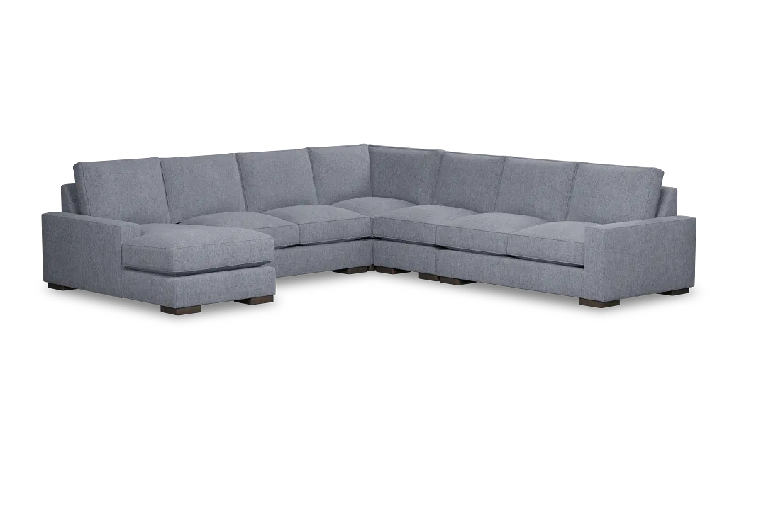 Edgewater Elevation Gray Large Left Chaise Sectional