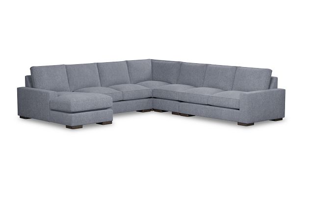 Edgewater Elevation Gray Large Left Chaise Sectional