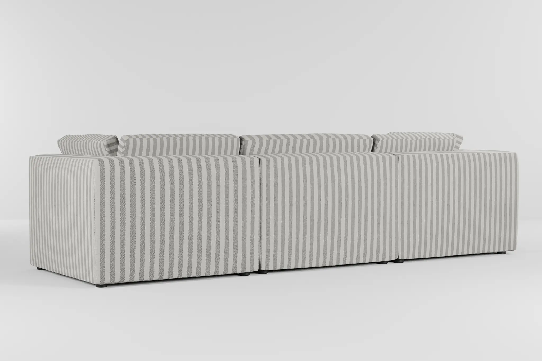 Destin Sea Lane Dark Gray Fabric 4-piece Bumper Sectional Destin Sea Lane Dark Gray Fabric 4-piece Bumper Sectional