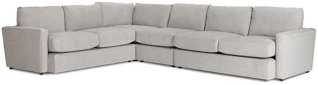 Noah Gray Fabric Medium Two-arm Sectional