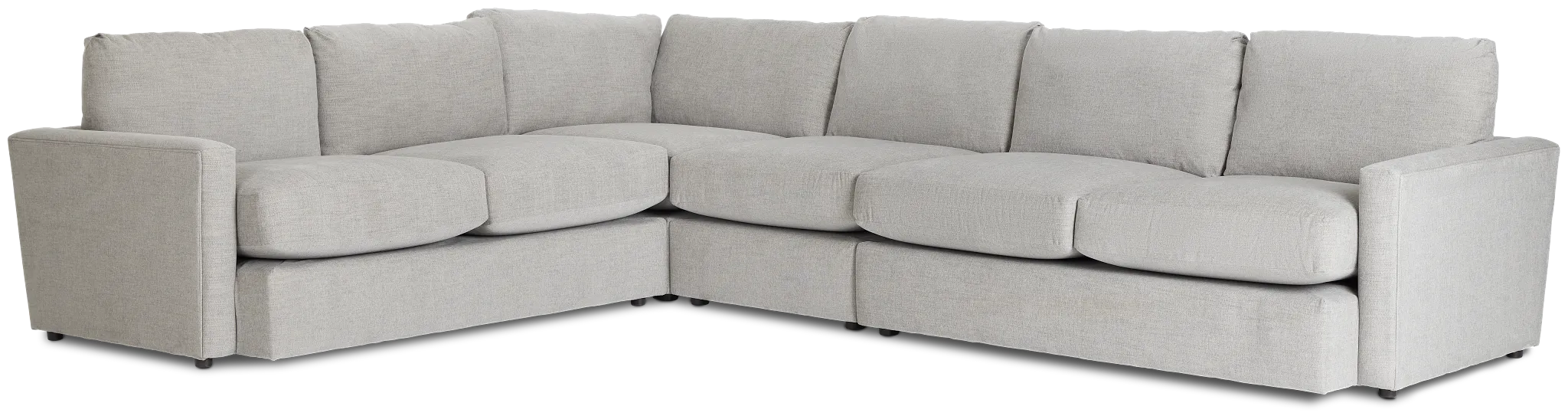 Noah Gray Fabric Medium Two-arm Sectional