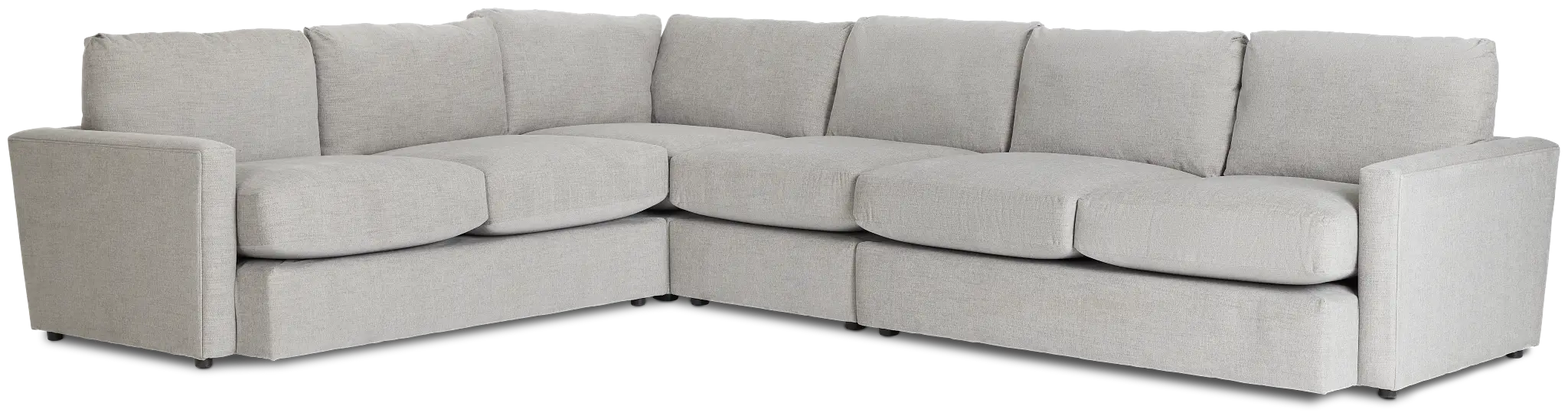 Noah Gray Fabric Medium Two-arm Sectional Noah Gray Fabric Medium Two-arm Sectional