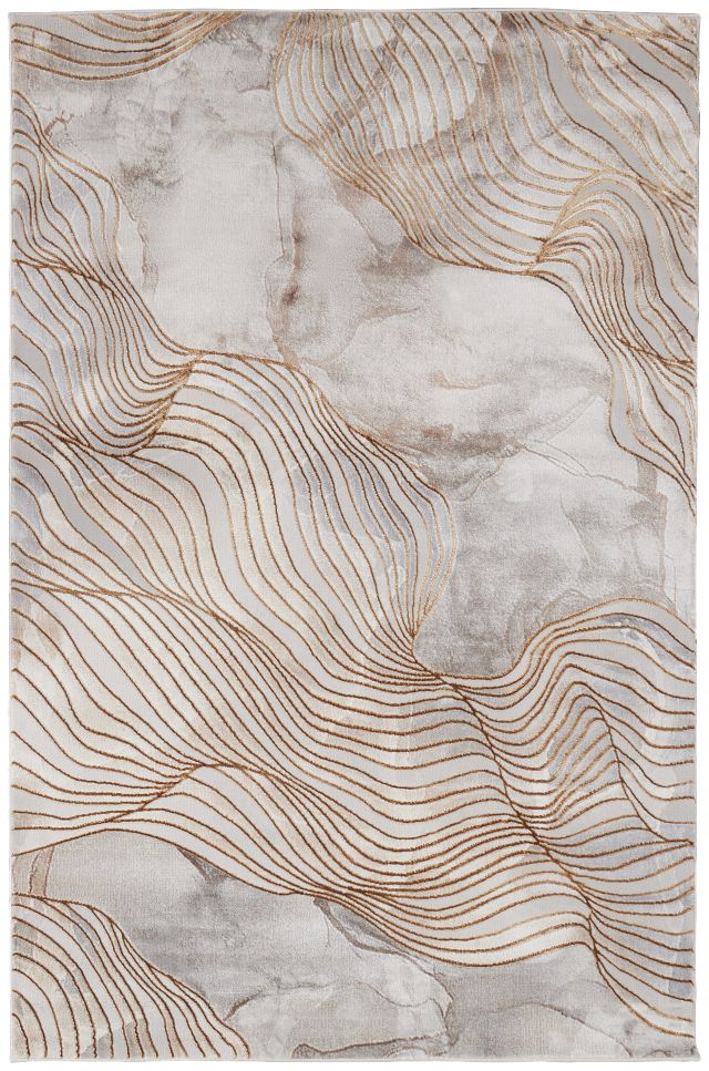Valeria Gold 8x10 Area Rug