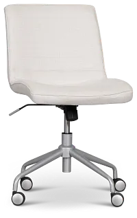Gwen Light Gray Upholstered Desk Chair