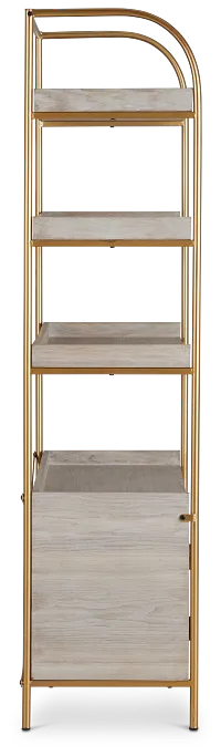 Cane Gold Bookcase