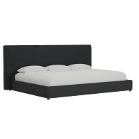 Grayton Elite Black 54" Upholstered Platform Bed
