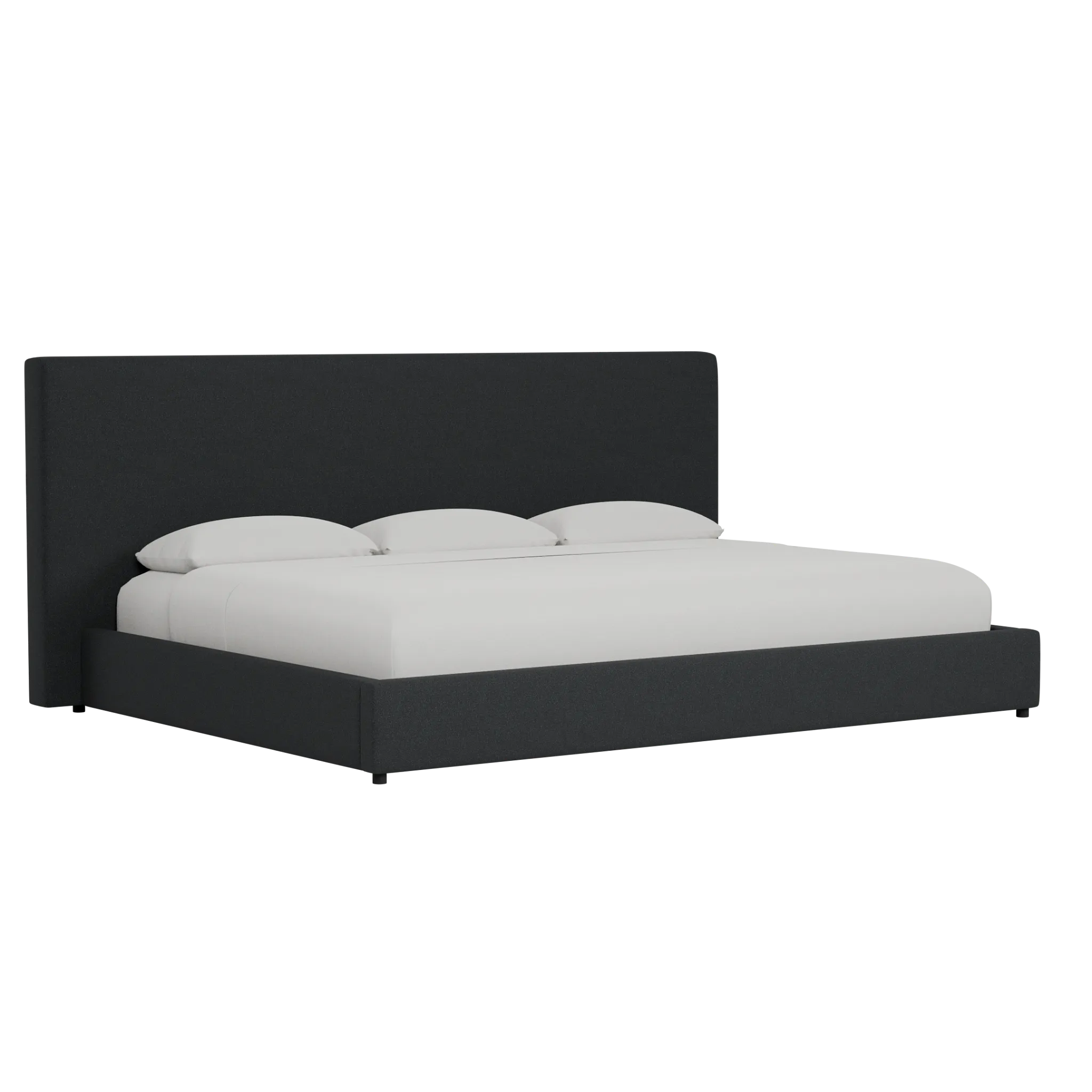 Grayton Elite Black 54" Upholstered Platform Bed