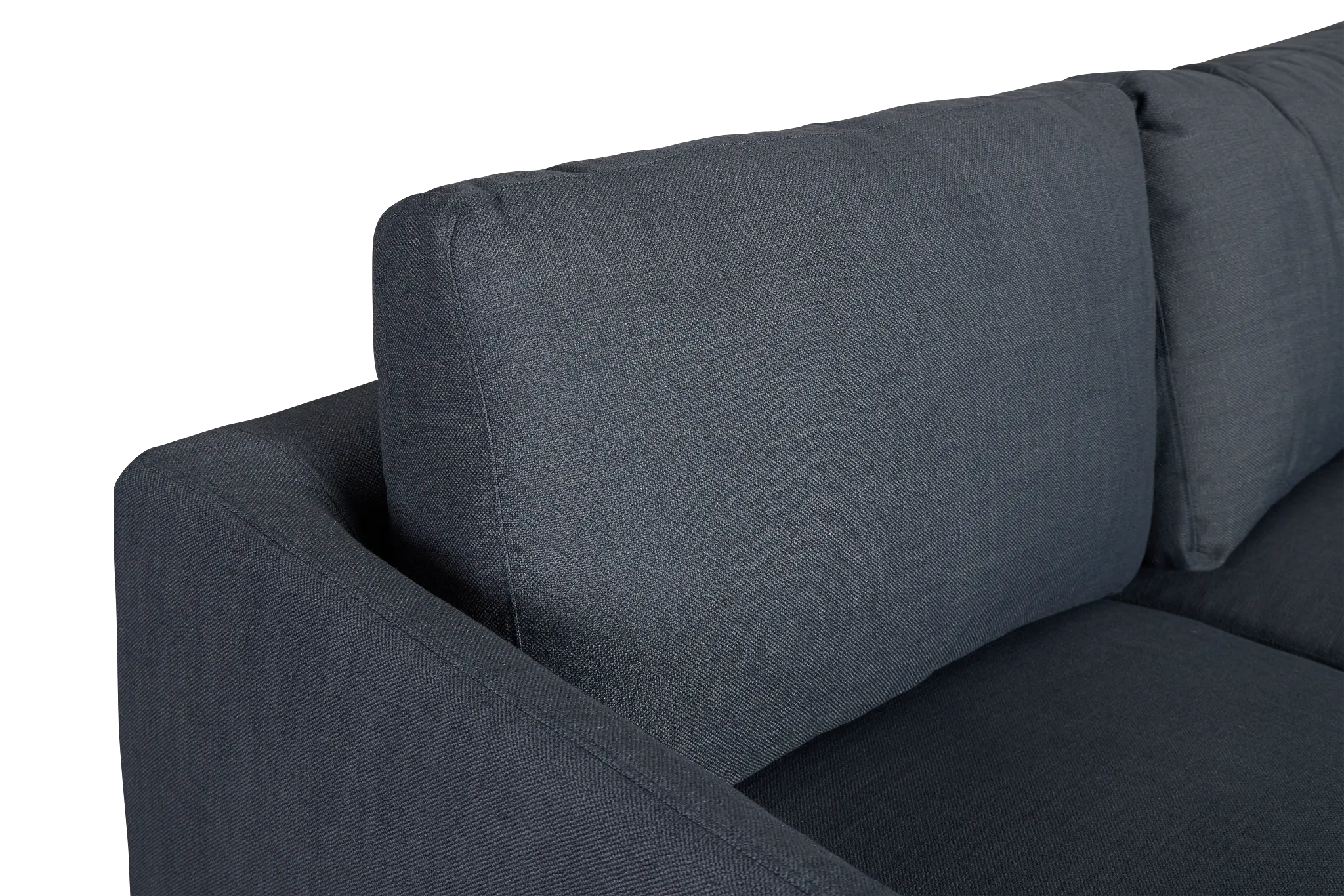 Willow Navy Fabric Medium Two-arm Sectional