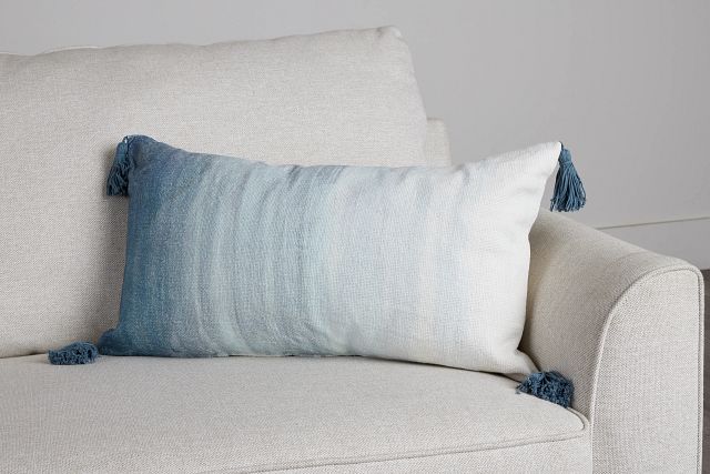 Shae Blue Lumbar Accent Pillow