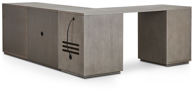 Highline Gray L Desk