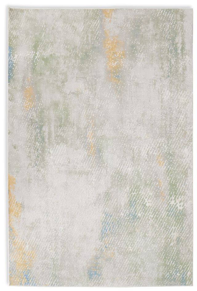 Quami Light Green 8x10 Area Rug