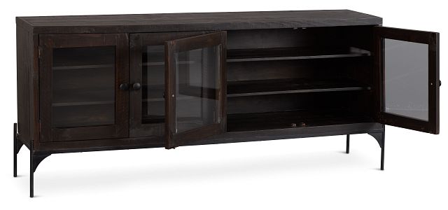 Rainier Dark Tone Four-door Cabinet