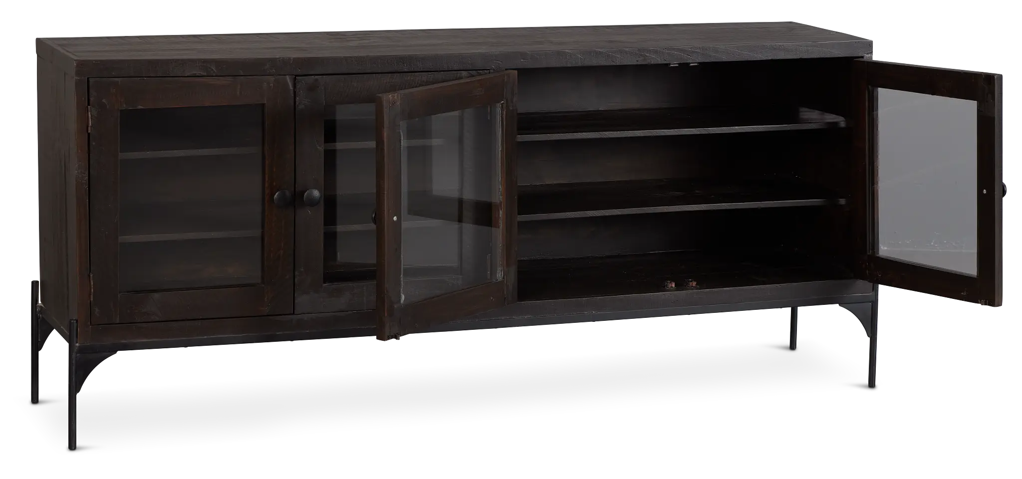 Rainier Dark Tone Four-door Cabinet Rainier Dark Tone Four-door Cabinet