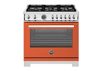 Bertazzoni 366 Series Orange 36" Gas Range