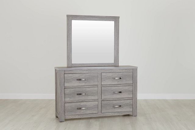 Bristol Gray Dresser & Mirror