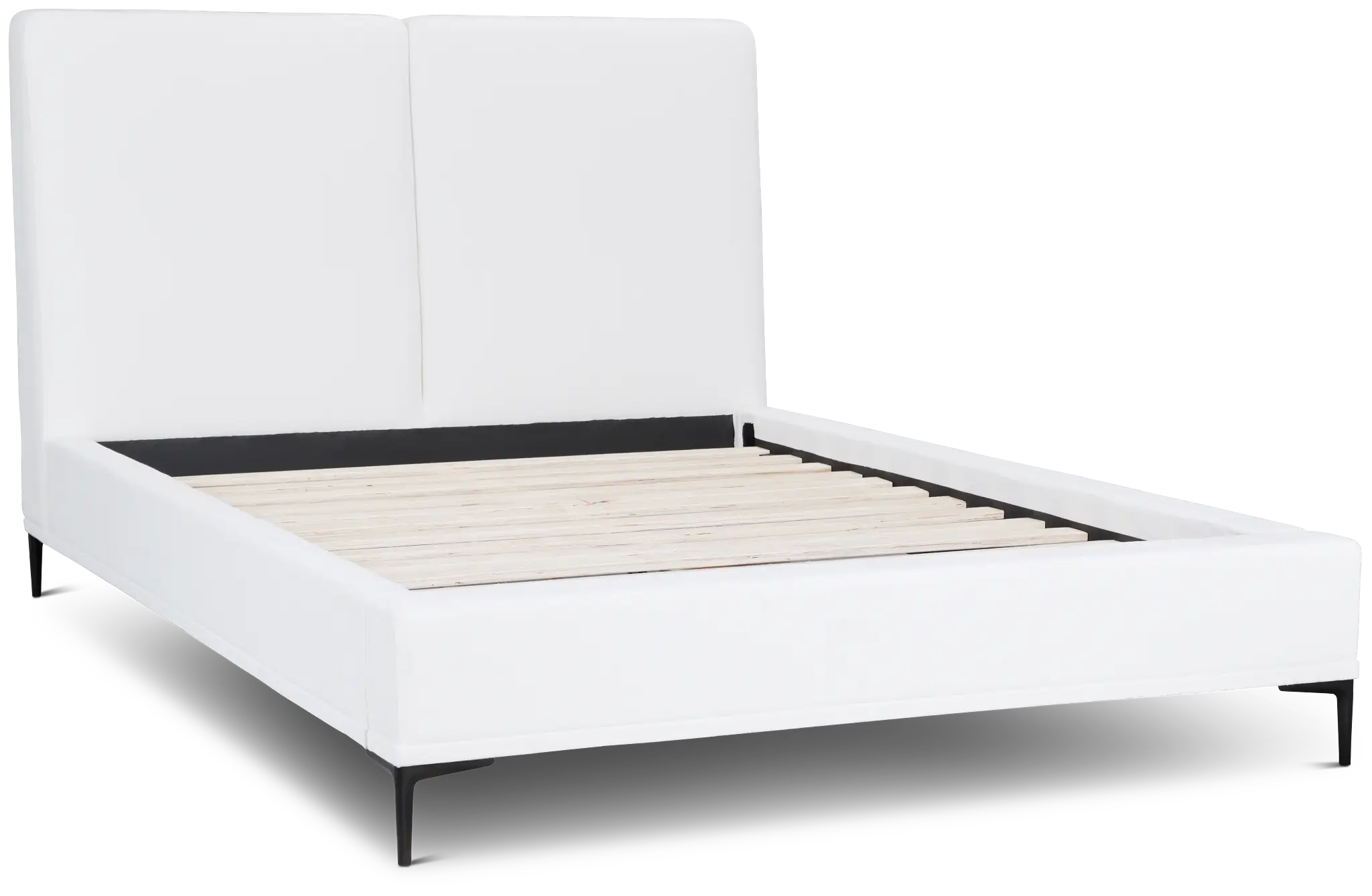 Emit Ivory Uph Panel Bed Emit Ivory Uph Panel Bed