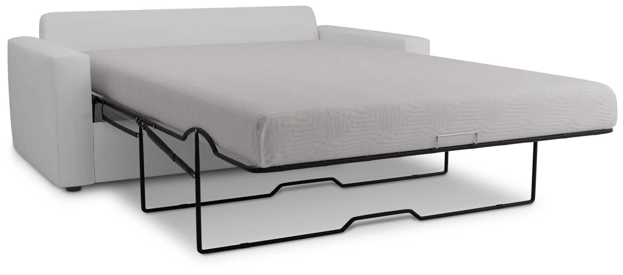 Siesta Suave White Fabric Memory Foam Sleeper Siesta Suave White Fabric Memory Foam Sleeper