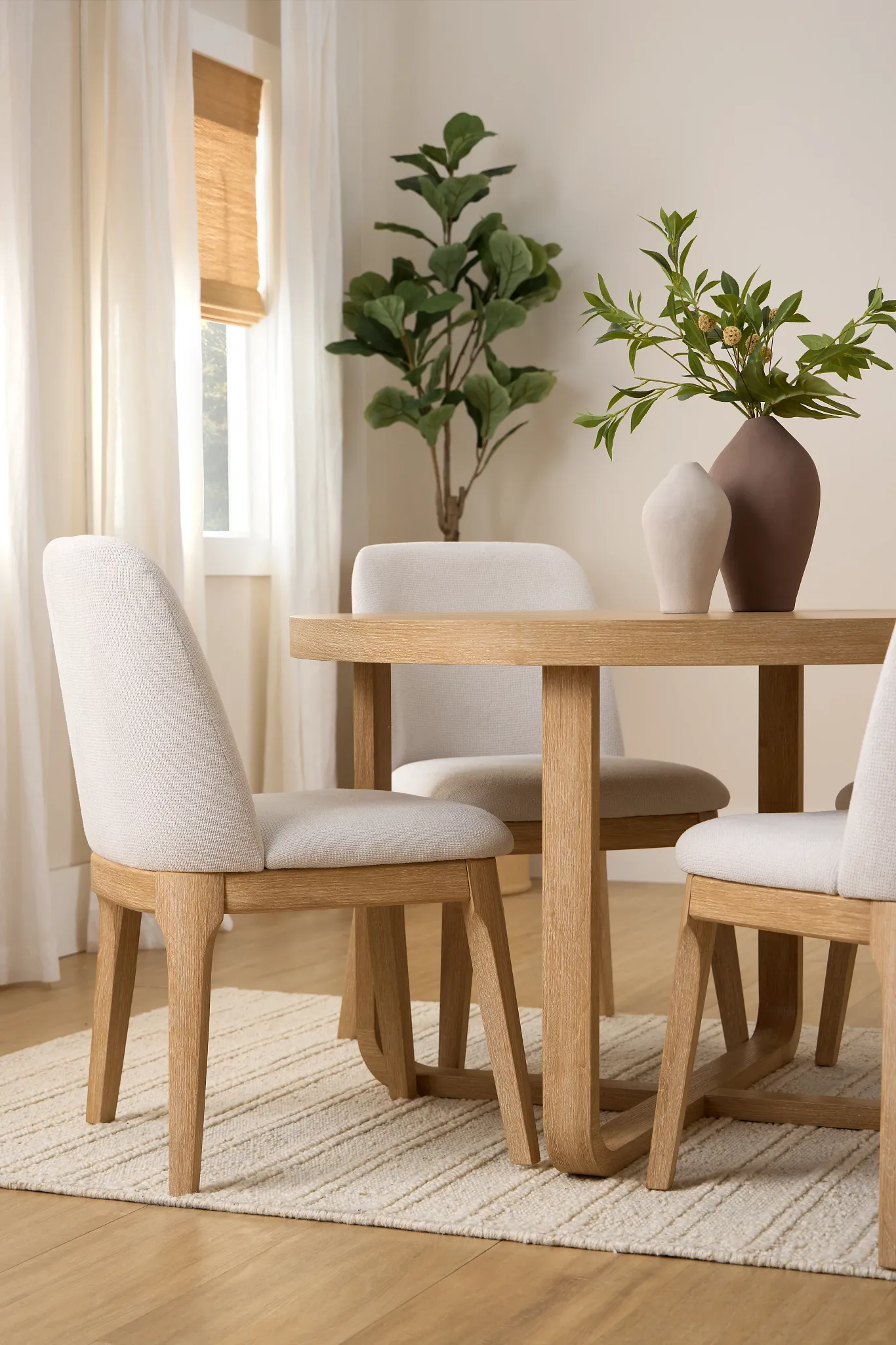 Lyndie Light Tone Upholstered Side Chair