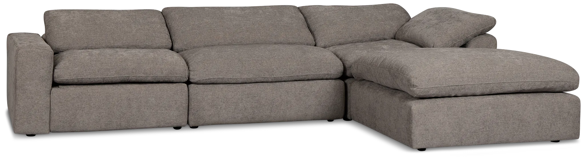 Drift Dark Gray Fabric Small Right Bumper Power Reclining Sectional