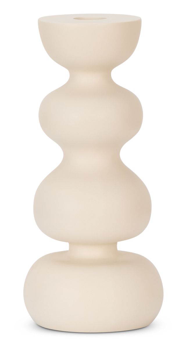 Vesa Beige Candle Holder