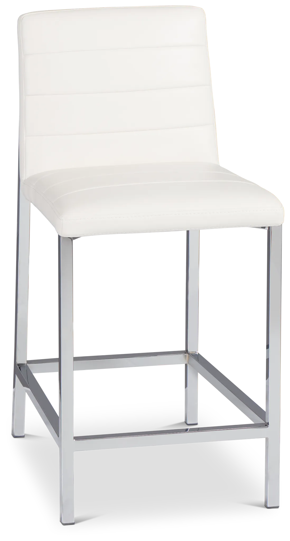 Amalfi White 24" Upholstered Barstool